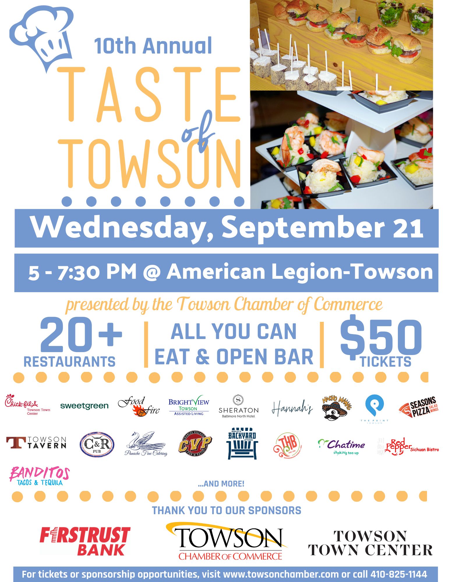 10th Annual Taste of Towson on September 21